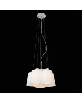 SL543.503.05 Люстра подвесная ST-Luce Серебристый/Белый E27 5*60W CHIELLO-foto4