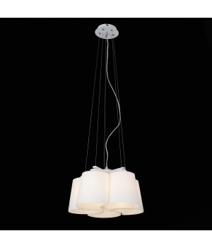SL543.503.05 Люстра подвесная ST-Luce Серебристый/Белый E27 5*60W CHIELLO-foto4