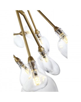 SL411.203.45 Люстра подвесная ST-Luce Золотистый/Прозрачный G4 45*1,5W RICCARDO-foto3