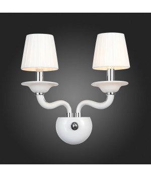 SL1112.501.02 Бра ST-Luce Хром, Белый/Белый E14 2*40W SERENATTA-foto5