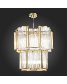 SL1234.203.08 Люстра подвесная ST-Luce Шампань/Прозрачный, Шампань E14 8*60W Cosenza-foto6