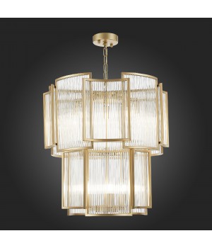 SL1234.203.08 Люстра подвесная ST-Luce Шампань/Прозрачный, Шампань E14 8*60W Cosenza-foto6