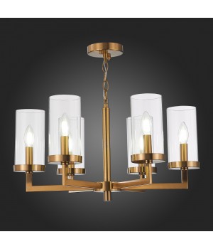 SL1171.303.06 Люстра подвесная ST-Luce Латунь/Прозрачный E14 6*40W MASINE-foto5