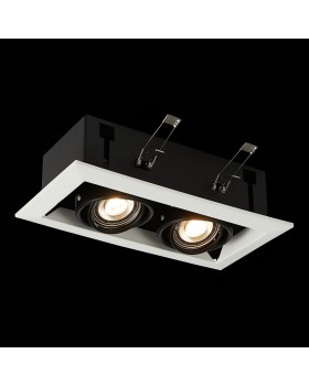 ST250.548.02 Св-к встр. Черный GU10 2*50W L245xW126xH70 220V Без ламп HEMI-foto4