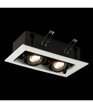 ST250.548.02 Св-к встр. Черный GU10 2*50W L245xW126xH70 220V Без ламп HEMI-foto4