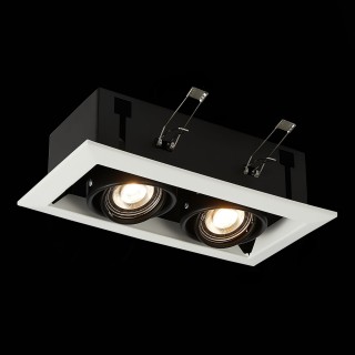 ST250.548.02 Св-к встр. Черный GU10 2*50W  L245xW126xH70 220V Без ламп HEMI-foto4