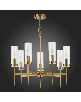 SL1159.303.07 Люстра подвесная ST-Luce Латунь/Латунь, Прозрачный E14 7*60W ACAZIO-foto4