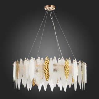 SL1224.203.10 Люстра подвесная ST-Luce Золотистый/Прозрачный, Белый E14 10*60W LASTRA-foto3