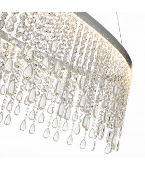 SL6201.103.37 Люстра подвесная ST-Luce Серебристый/Прозрачный LED 1*37W 3000K/4000K/6000K VEGA-foto4