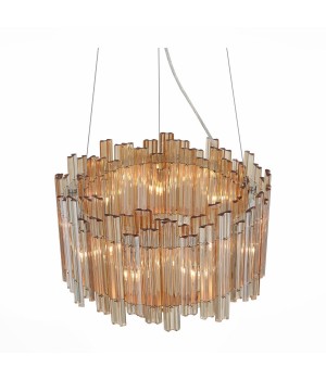 SL400.103.09 Люстра подвесная ST-Luce Хром/Янтарный G9 9*5W VERSITA-foto11