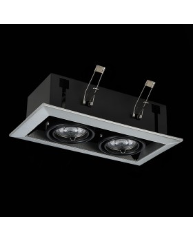 ST250.148.02 Св-к встр. Черный GU10 2*50W L245xW126xH70 220V Без ламп HEMI-foto5