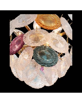 SL420.203.11 Люстра подвесная ST-Luce Золотистый/Разноцветный E14 11*40W CONELI-foto7