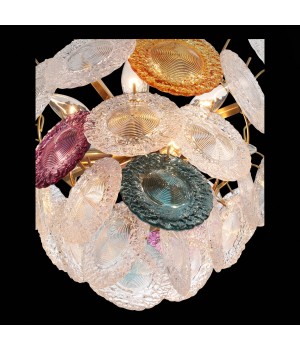 SL420.203.11 Люстра подвесная ST-Luce Золотистый/Разноцветный E14 11*40W CONELI-foto7