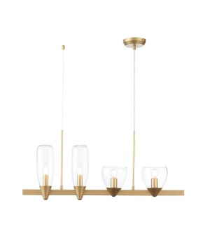 SL1119.203.04 Светильник подвесной ST-Luce Золотистый/Прозрачный E14 4*40W TENERESA-foto3