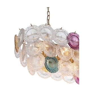 SL420.203.14 Люстра подвесная ST-Luce Золотистый/Разноцветный E14 14*40W CONELI-foto2