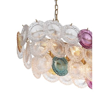 SL420.203.14 Люстра подвесная ST-Luce Золотистый/Разноцветный E14 14*40W CONELI-foto2