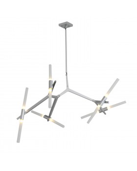 SL947.102.10 Люстра потолочная ST-Luce Серебристый/Белый G9 10*5W LACONICITA-foto14