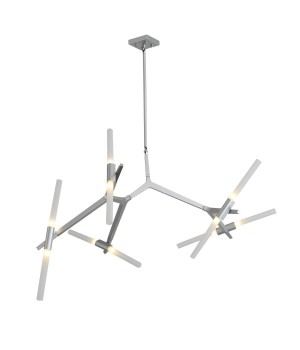 SL947.102.10 Люстра потолочная ST-Luce Серебристый/Белый G9 10*5W LACONICITA-foto14