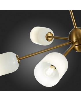 SL1180.202.06 Люстра потолочная ST-Luce Золотистый/Белый E14 6*40W TREVISO-foto12