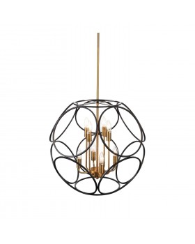 SL1012.423.08 Светильник подвесной ST-Luce Золотистый/Черный E14 8*40W CEZINO-foto12