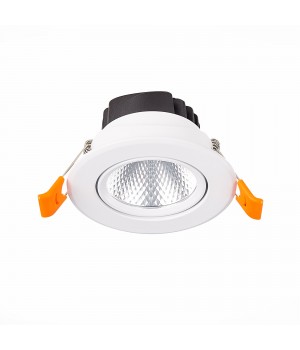 ST211.538.08.24 Св-к встр. Белый LED 1*8W 3000K 640Lm Ra80 24° IP20 D86xH50 220-240V MIRO-foto2