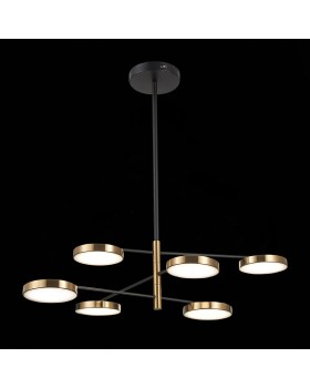 SL1605.413.06 Светильник подвесной ST-Luce Черный/Латунь, Белый LED 6*7,5W 3000K FARONE-foto4