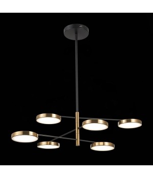 SL1605.413.06 Светильник подвесной ST-Luce Черный/Латунь, Белый LED 6*7,5W 3000K FARONE-foto4