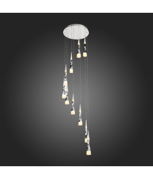 SL405.103.10 Светильник подвесной ST-Luce Хром/Белый, Хром LED 10*7W 3000K BOCHIE-foto5