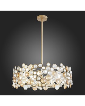 SL1172.203.05 Светильник подвесной ST-Luce Золотистый/Золотистый, Прозрачный E14 5*60W NAMIO-foto5