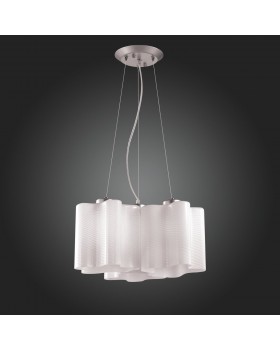 SL117.503.03 Люстра подвесная ST-Luce Серебристый/Белый с полосками E27 3*60W ONDE-foto6