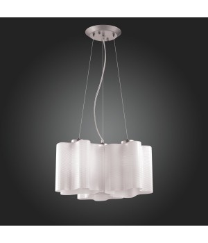 SL117.503.03 Люстра подвесная ST-Luce Серебристый/Белый с полосками E27 3*60W ONDE-foto6