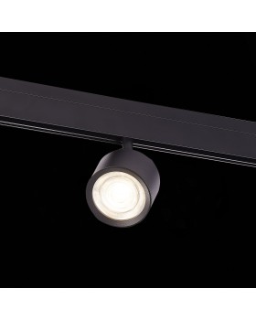 ST353.436.06 Магнитный трековый светильник Черный LED 1*6W 3000K 560Lm Ra>80 36° IP20 L120xW81xH138 48V VEDO-foto4