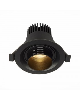 ST701.438.07 Св-к встр. Zoom Черный LED 1*7W 3000K 560Lm Ra 15°-60° IP20 D90xH65 170-240V ST701-foto2