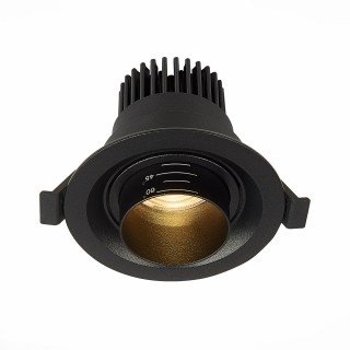 ST701.438.07 Св-к встр. Zoom Черный LED 1*7W 3000K 560Lm Ra 15°-60° IP20 D90xH65 170-240V ST701-foto2