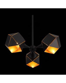 SL258.402.03 Люстра потолочная ST-Luce Черный/Черный, Золото E14 3*40W ENIGMA-foto5