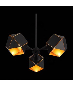 SL258.402.03 Люстра потолочная ST-Luce Черный/Черный, Золото E14 3*40W ENIGMA-foto5