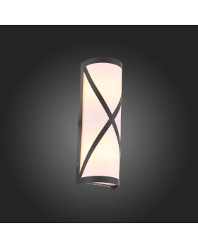 SL076.411.01 Светильник уличный настенный ST-Luce Черный/Белый E27 2*60W AGIO-foto6