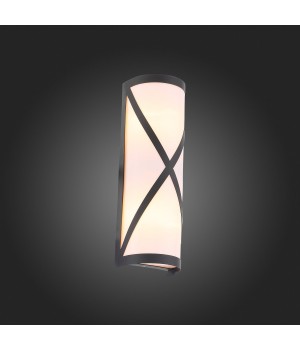 SL076.411.01 Светильник уличный настенный ST-Luce Черный/Белый E27 2*60W AGIO-foto6