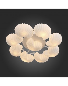 SL534.502.09 Люстра потолочная ST-Luce Белый/Белый E27 9*60W CONGLIA-foto3