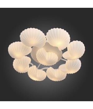 SL534.502.09 Люстра потолочная ST-Luce Белый/Белый E27 9*60W CONGLIA-foto3