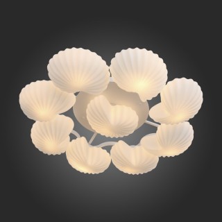 SL534.502.09 Люстра потолочная ST-Luce Белый/Белый E27 9*60W CONGLIA-foto3