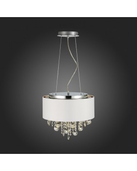 SL1350.503.04 Светильник подвесной ST-Luce Хром/Белый, Золотистый, Прозрачный E14 4*40W LACCHIA-foto3