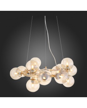 SL435.203.15 Люстра подвесная ST-Luce Золотистый/Коньячный G9 15*5W PARLLAONE-foto6