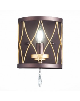 SL789.421.01 Бра ST-Luce Темный кофе, Золото/Темный кофе, Золото, Прозрачный E14 1*60W GRASSО-foto11