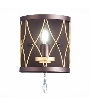 SL789.421.01 Бра ST-Luce Темный кофе, Золото/Темный кофе, Золото, Прозрачный E14 1*60W GRASSО-foto11