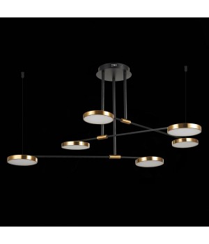 SL1605.403.06 Светильник подвесной ST-Luce Черный/Латунь, Белый LED 6*7,5W 3000K FARONE-foto5