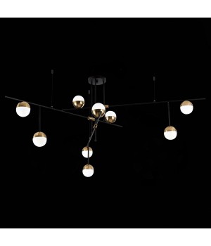 SL1507.422.09 Люстра потолочная ST-Luce Черный/Белый, Золотистый G9 9*5W 4000K ALBERO-foto4