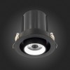 ST702.438.12 Св-к встр. Черный LED 1*12W 3000K 900Lm Ra80 24° IP20 D90xH92 180-240V ST702