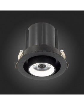 ST702.438.12 Св-к встр. Черный LED 1*12W 3000K 900Lm Ra80 24° IP20 D90xH92 180-240V ST702-foto9
