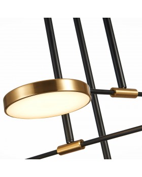 SL1605.403.06 Светильник подвесной ST-Luce Черный/Латунь, Белый LED 6*7,5W 3000K FARONE-foto3
